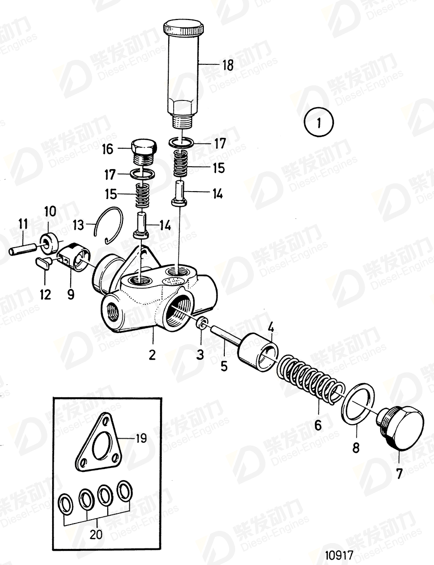 VOLVO Tappet 244393 Drawing